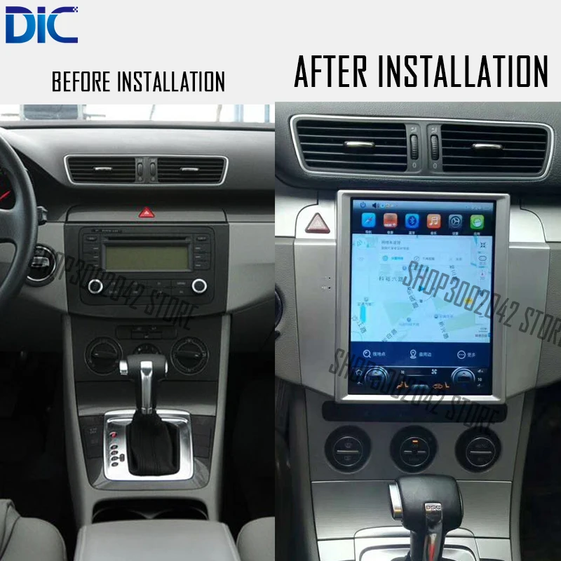 

DLC Vertical Screen Android system navigation player GPS 10.4 inch 32GB radio bluetooth For Volkswagen Passat CC 2007-2011