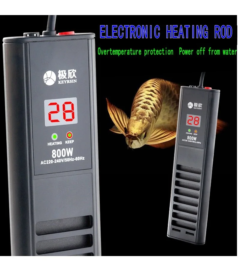 KEYRSIN Aquarium Heating Rod Automatic Thermostat With Explosion-proof Function For Fish Tank Off-water Power Protection | Дом и сад