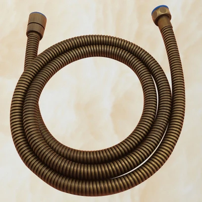 Античный латунный кран, аксессуар для душевого набора, 8 дюймов, насадка для душа/ручной душ/150 см шланг/угловой клапан/кронштейн - Цвет: 150cm hose