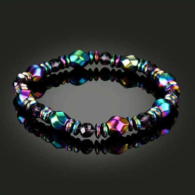 

New Fashion Colorful Crystal Beaded Bracelets For Women Natural Stone Handmade Magnetic Bracelets & Bangles Charms Jewelry