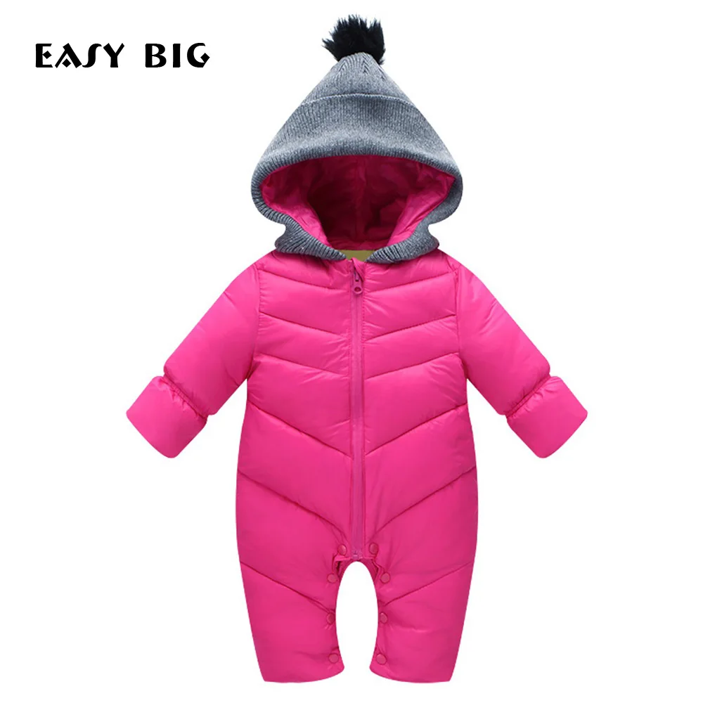 

EASY BIG Winter Warm Hooded Children Down Coats For Girls Unisex Children Parkas Coats For Boys CC0152