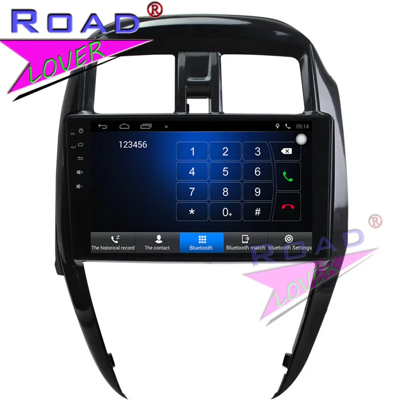 Best TOPNAVI Android 6.0 2G+32GB Quad Core 9" Car PC Head Unit Stereo For Nissan New Sunny GPS Navigation Auto Player MP3 NO DVD 2Din 3