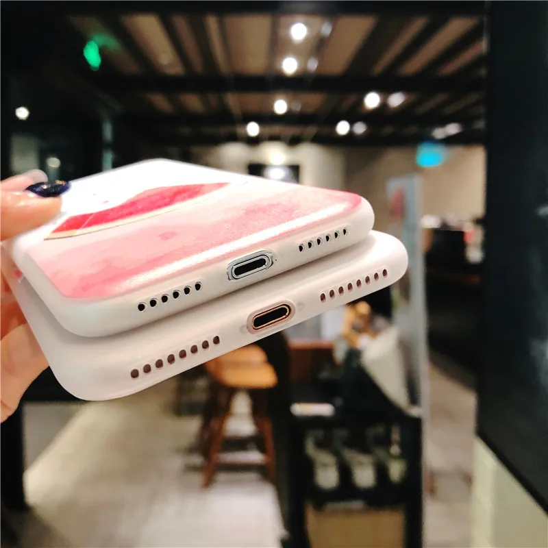 Силиконовый чехол с принтом для iPhone 5S SE 5 6 6S 7 8 Plus матовый Роскошный XR X 9 10