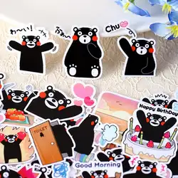 40 шт./упак. Прекрасный японский мультяшный талисман Kumamon наклейки "медведь" Скрапбукинг этикетка-наклейка Дневник стикеры для альбомов