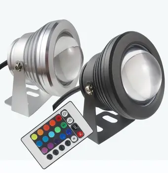 

10W RGB 12VLED Underwater Spot Light Colorful Garden Pool Pond Lamp IR Control