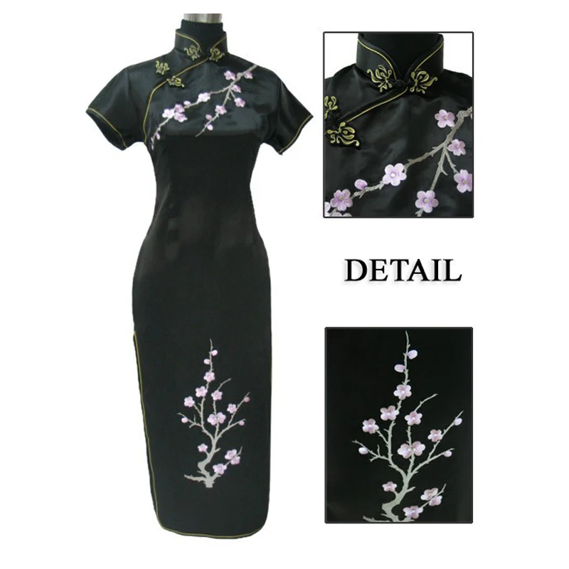 mandalay embroidered cheongsam dress