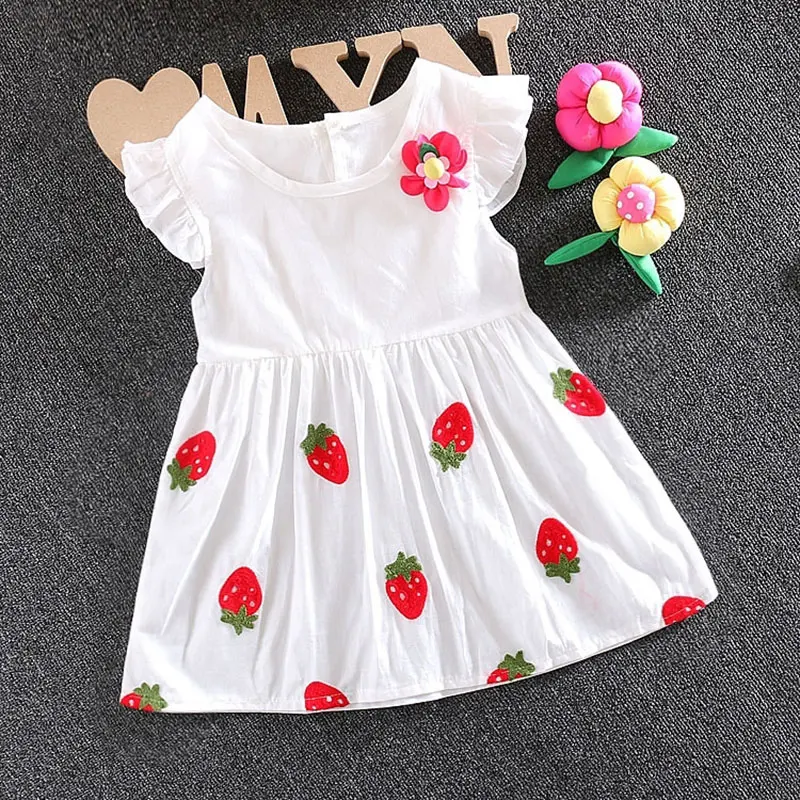 2017 summer newborn baby girl baby clothes brand cotton flower dress