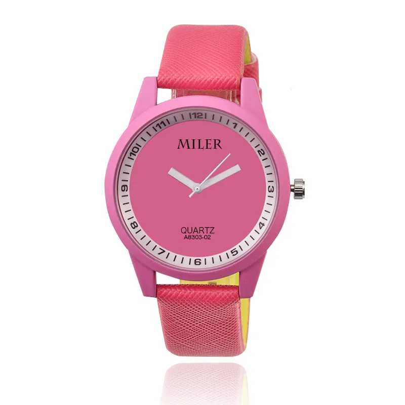 Women s Miler font b Watch b font New pu Leather font b Sports b font