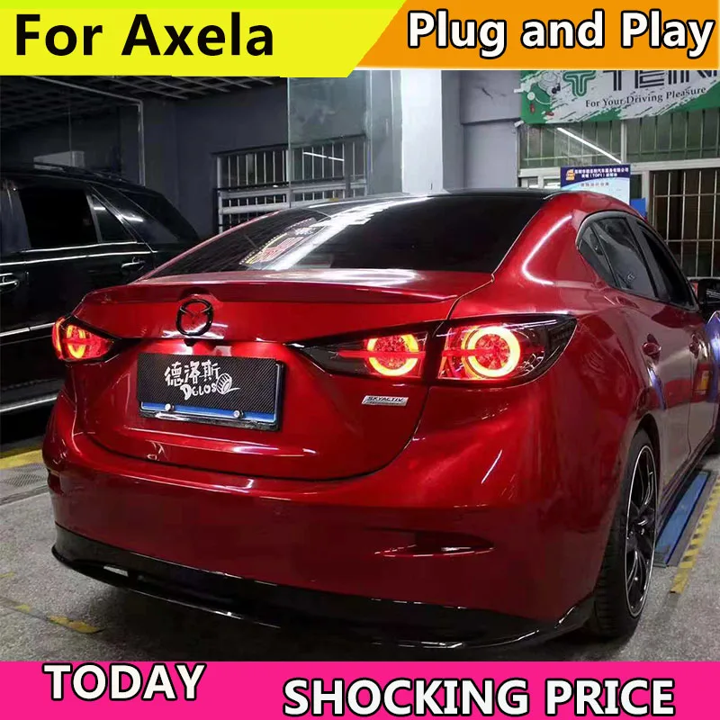 Задний фонарь в стиле автомобиля для Mazda 3 2014-2018 новый светодиодный Mazda3 Axela задний