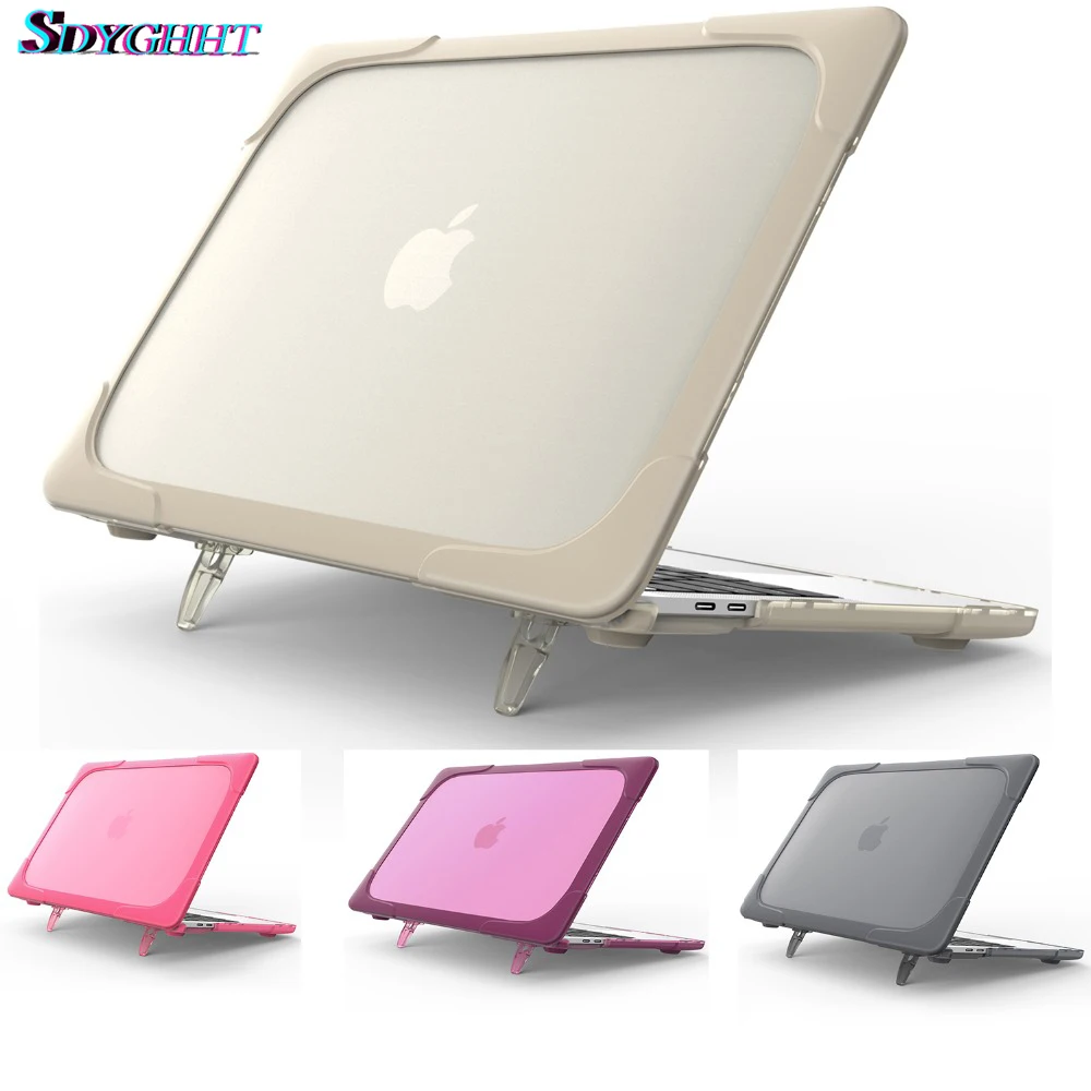 

high quality Outer cover Case Foldable Stand For Macbook Air Pro Retina 11 12 13.3 15 inch For Mac Pro New 13, A1466 A1502 cover