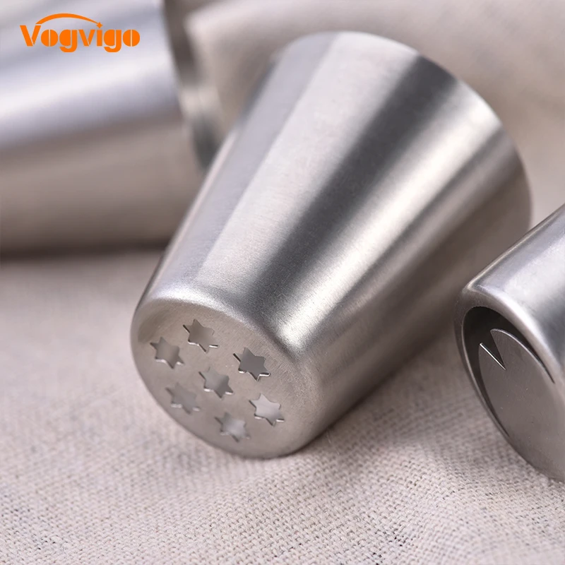 VOGVIGO 1 шт. Кондитерские сопла из нержавеющей стали для крема торта шоколада