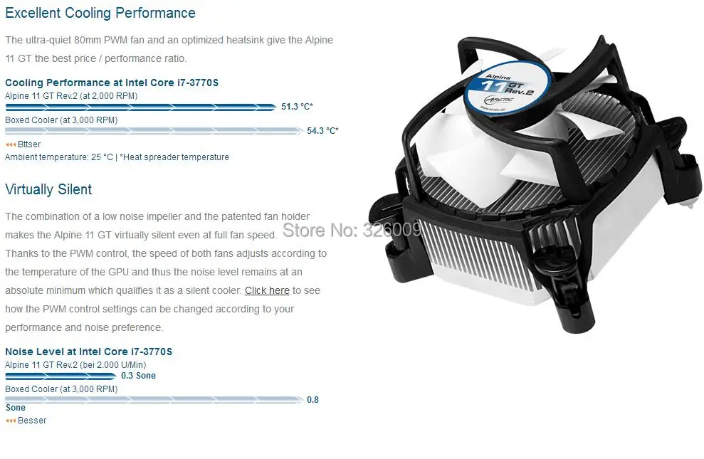 ARCTIC Alpine 11 GT Rev.2 4pin PWM 80 мм 8 см вентилятор охлаждения TDP 75 Вт охлаждения для Intel LGA775 1150 1151 1155 1156 вентилятор кулера процессора