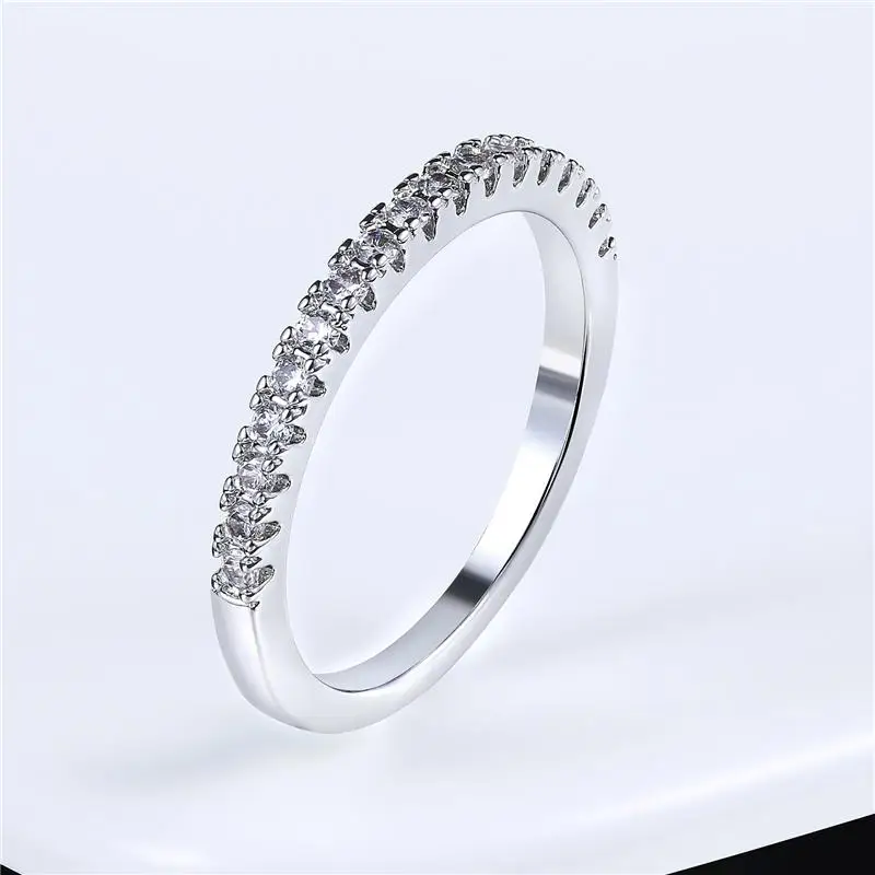 Корейские модные обручальные кольца Золотой Цвет Цирконий rhinestone cz promise кольцо