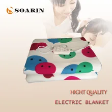 SOARIN электрическое одеяло двойное электрическое подогреваемое одеяло 150x180 Mantas электрическое плюшевое тепловое одеяло двойной переключатель управления 220 В