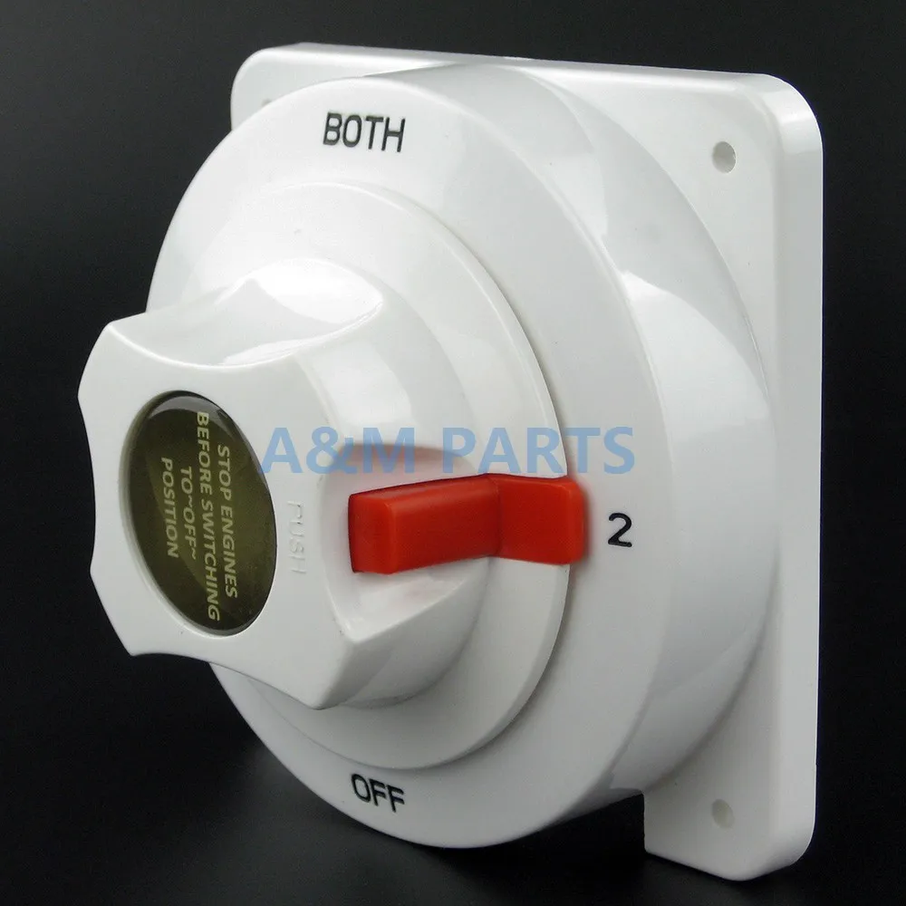 Dual Marine Battery Switch Selector for Boat RV Replaces Guest Perko 4 Positionin Car Switches