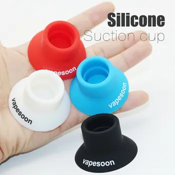 

10PCS VapeSoon Original VapeSoon Silicone Suction Cup E Cigarette Holder Display Stand For 19mm 22mm Melo 3 Mini Sutank Mini Etc
