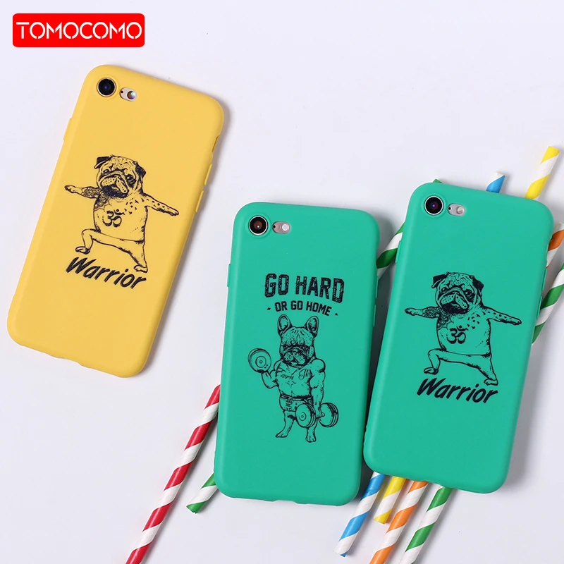 

Cute Puppy Pug Bunny Funny French Bulldog Soft Matte Phone Case Fundas For iPhone 11 Pro 7Plus 7 6Plus 6 6S 5SE 8 8Plus X XS Max