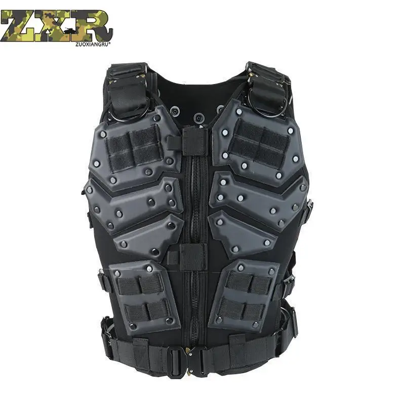

Unloading Airsoft Men Tactical Molle Vest Protection Plates Colete Soldier Combat Vest Army Military Camouflage Carrier Vest