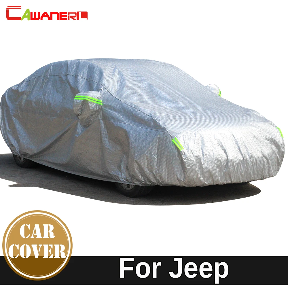Cawanerl Cotton Car Cover Sun Snow Rain Protect Thicken Cover For Jeep
