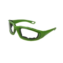 Кухня Пособия по кулинарии, очки прозрачные использования вырезать лук защиты стимуляции очки Губка анти-давление очки L3