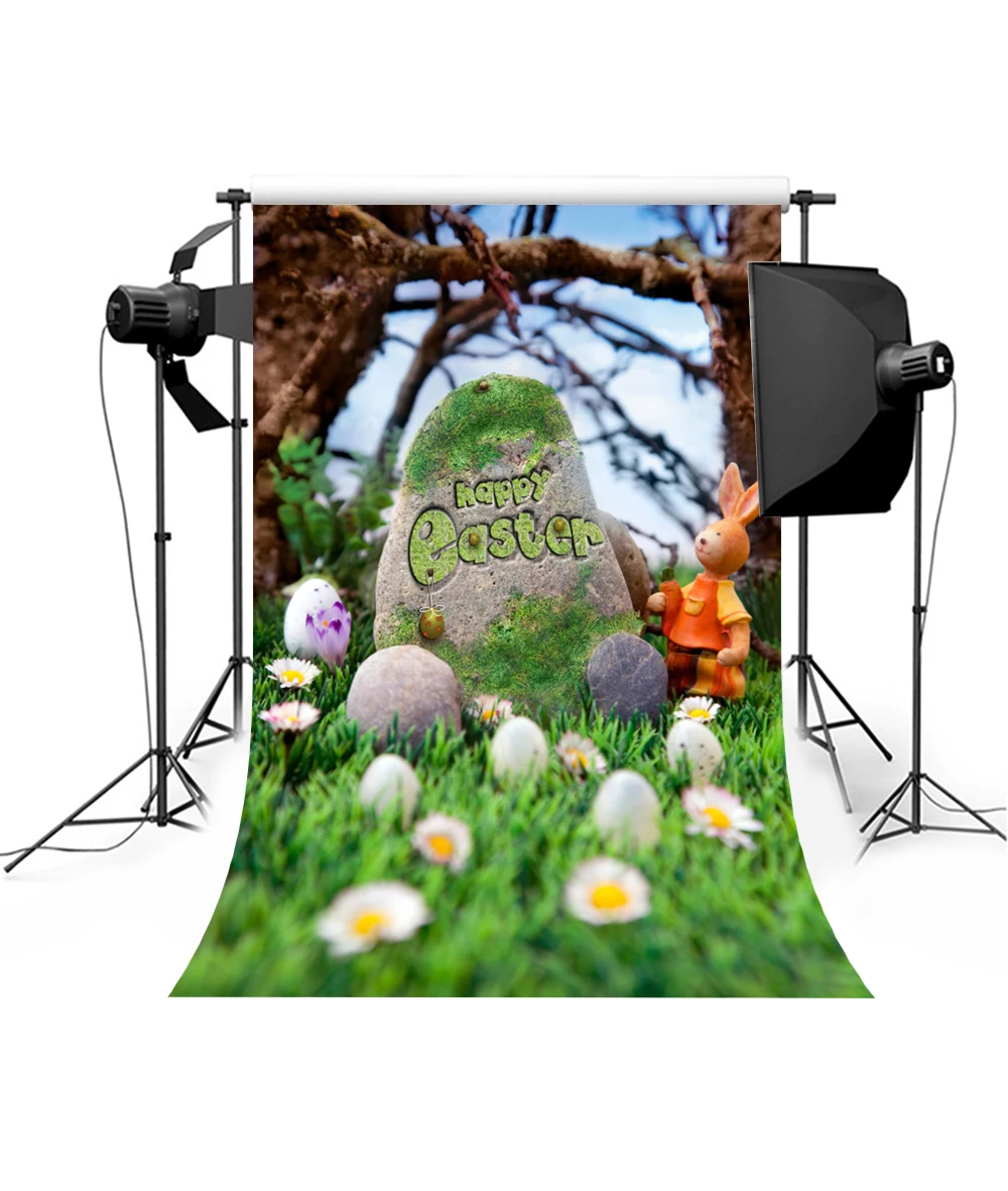 Весенний фон зеленая трава натуральный пейзаж детский портрет фотографический фон фотосессия реквизит пасхальные фоны XT-5218