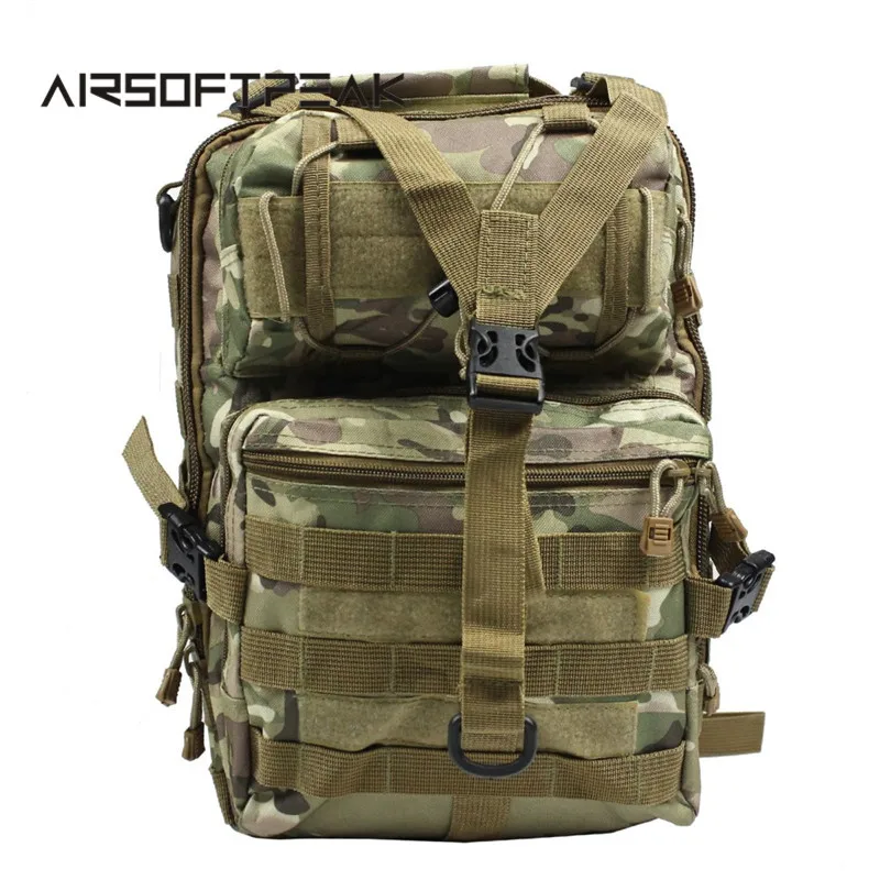 Tactical Molle Crossbody Bag Single Shoulder Hunting Bags Outdoor Camo