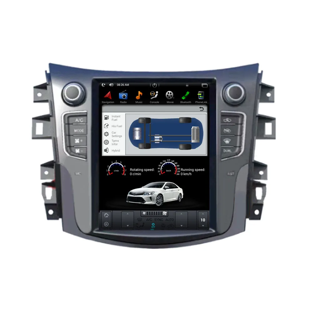 Discount 10.4" Tesla Type Android Fit NISSAN NAVARA /NP300/TERRA Car DVD Player Navigation GPS Radio 1