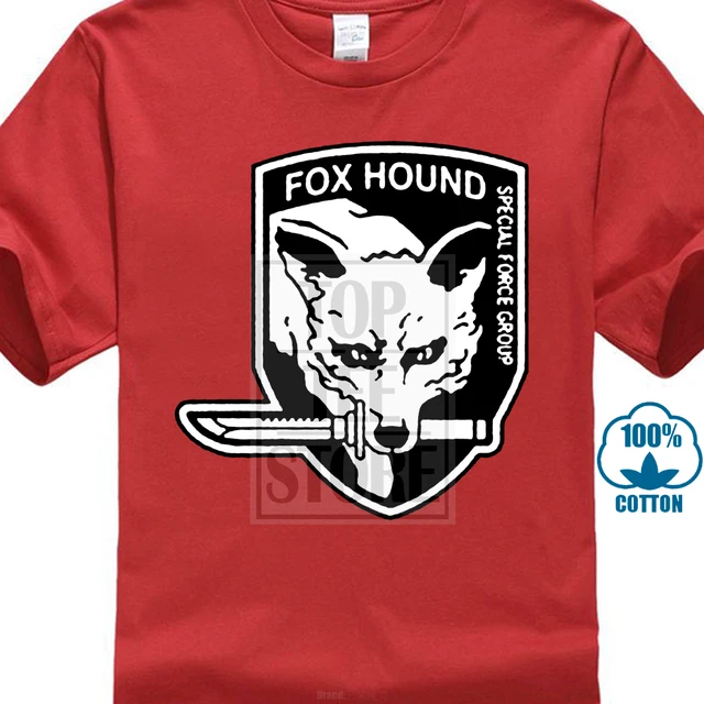 T Shirt Men Clothing Fox Hound Special Force Group Metal Gear Solid Men