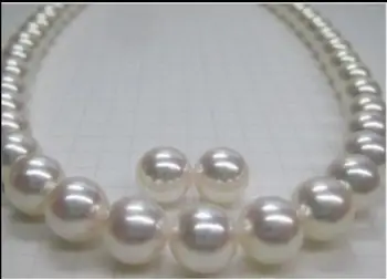 

beautiful new AAA 18"11-12mm white pearl necklace earring set