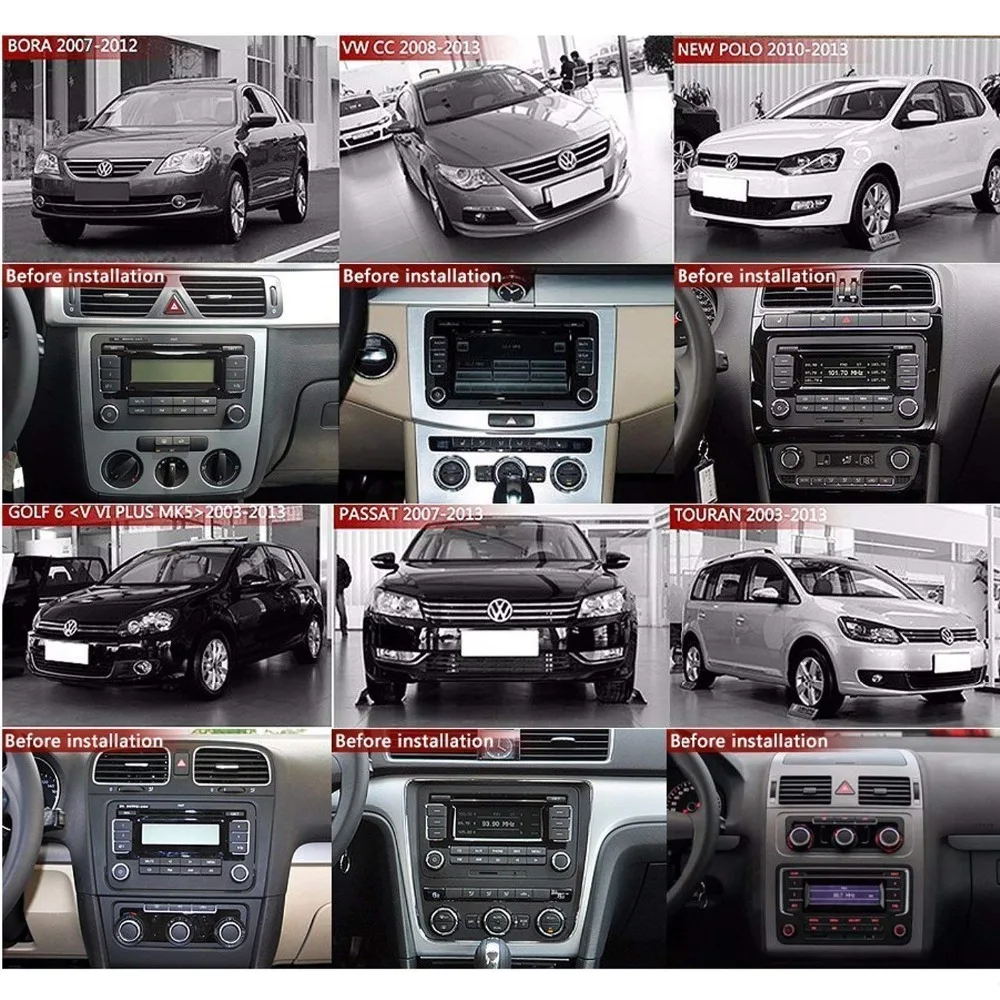 Best S8 Panlelo 8 Inch For Volkswagen Android 8 Car Stereo 2 Din Multimedia Player Music Video 1080P GPS Navigation Auto Radio AM/FM 1