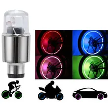 2X автомобильные аксессуары, новейший светодиодный фонарь для велосипеда, мотоцикла, колеса, шины, колпачок клапана, Неоновый мигающий светильник, лампа, 5 цветов, синий