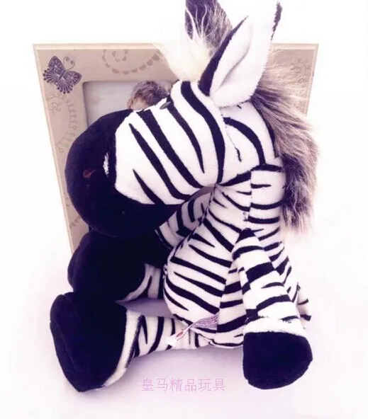 10 pieces a lot small cute plush zebra toy jungle zebra doll soft cute zebra doll gift about 25cm 0431