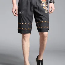 Мужские шорты летние модные с принтом тонкие мужские пляжные шорты