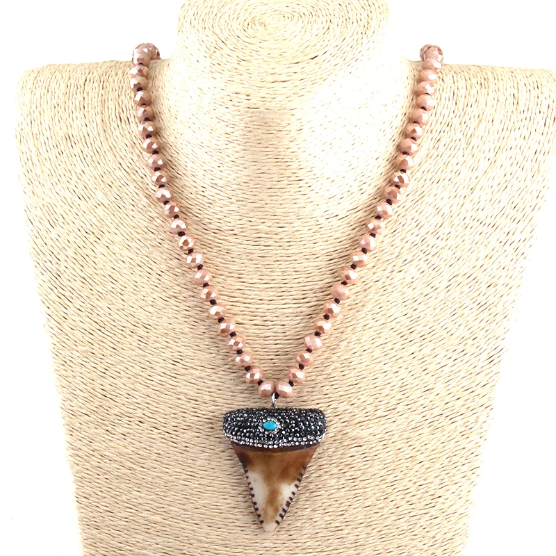 Бесплатная доставка Длинная подвеска зуб из закаленного стекла|necklace free shipping|pendant