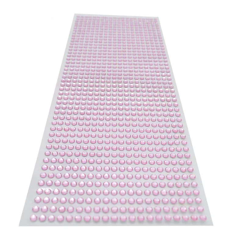 900 шт/лист 4 мм самоклеющиеся хрустальные наклейки со стразами для мобильного телефона, Декор автомобиля, сделай сам, наклейки для скрапбукинга - Цвет: pink