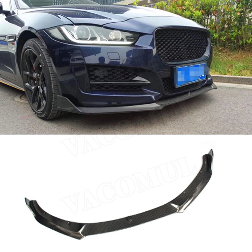 

Carbon Fiber Front Chin Lip Spoiler for Jaguar XE Sedan 4 Door 2015 2016 2017 2018 C Style Head Bumper Protector