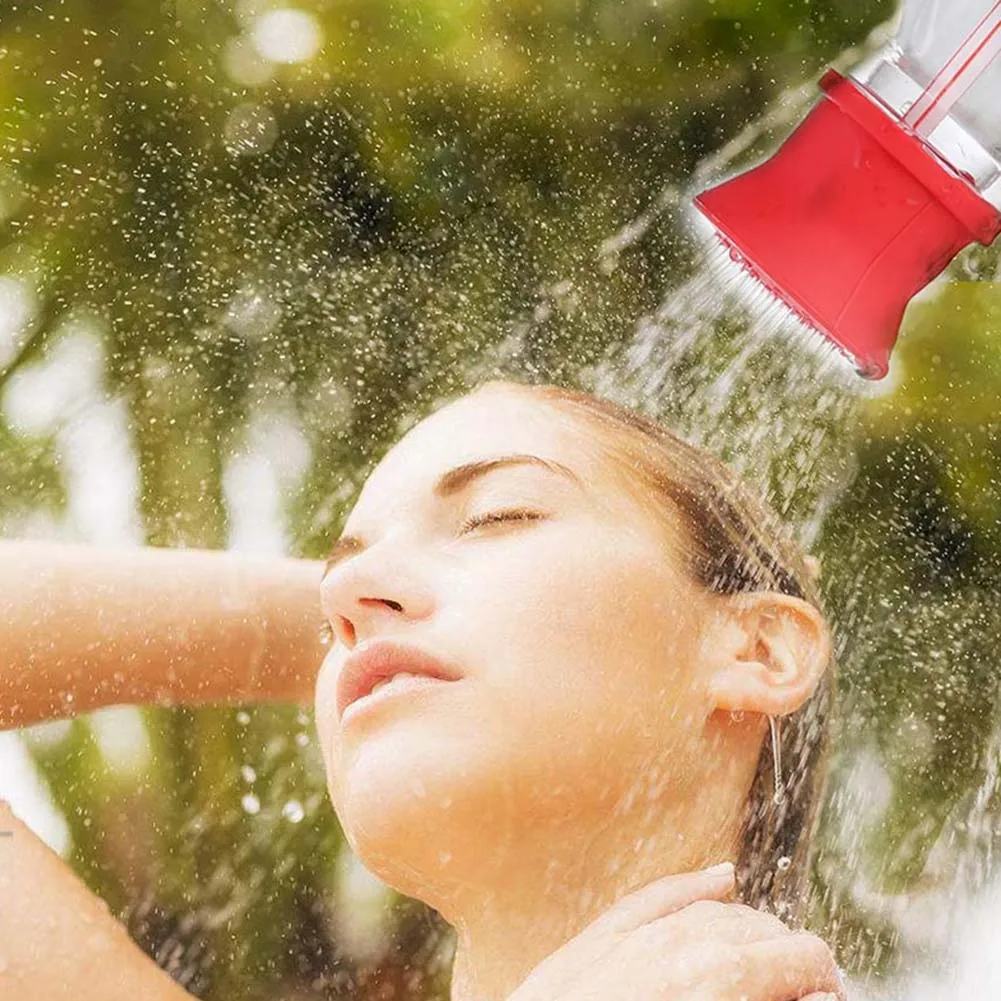 

Portable Outdoor Silicone Shower Head Camping Bathing Supplies Multifunction Flower Sprinkler Tools YS-BUY