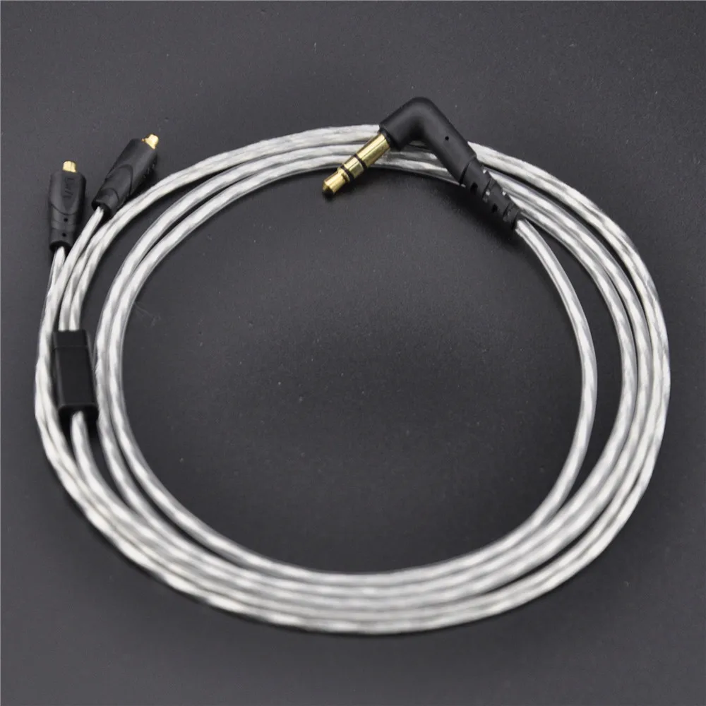 New Upgraded MMCX Cable Earphone Cable Silver Plated Cable With