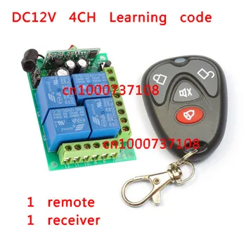 

Wireless Remote Power Control Switch System 4CH 4Relay DC12V Receiver&Transmitter 315/433MHZ Output is Ajustable
