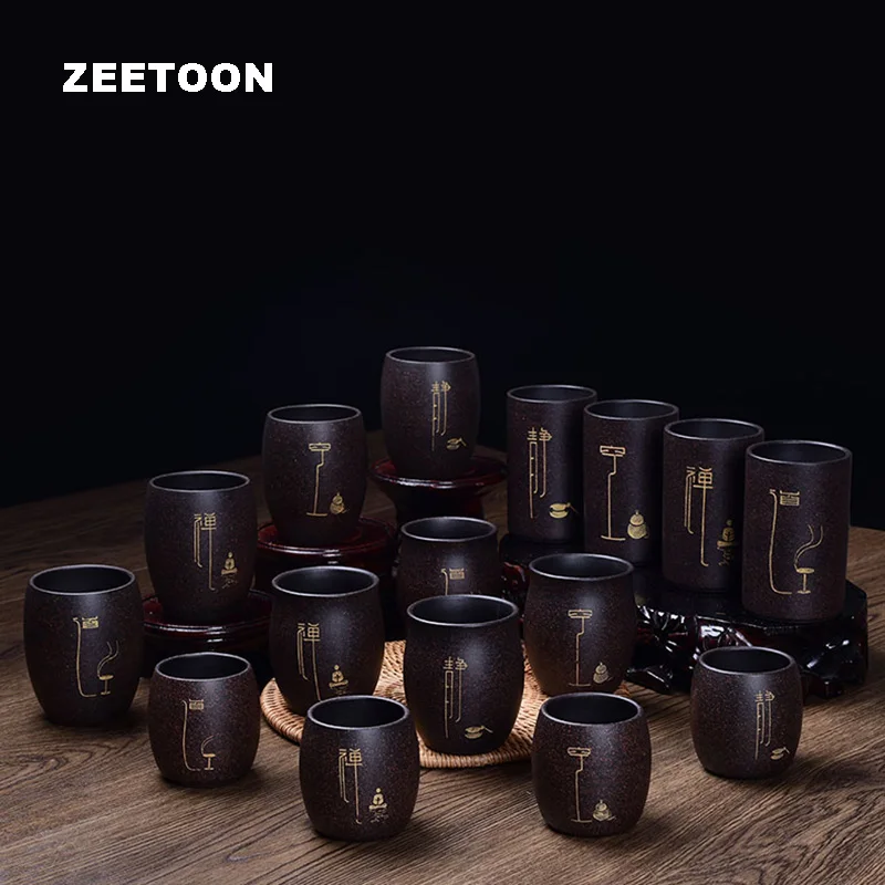 

Zen Clearance Authentic Yixing Teacup Master Cup Handmade Health Purple Clay Kung Fu Tea Set Creative Zisha Tea Cups Teaset New