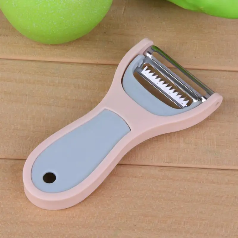 

2Pcs Multifunctional 360 Degree Rotary Slicer Potato Peeler Vegetable Cutter Fruit Melon Planer Grater w/ Blade Kitchen Gadget