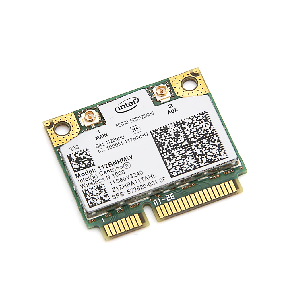 Для lenovo Intel wireless-N 1000 112BNHMW 300 Мбит/с Wifi Половина мини PCIe карта 802.11b/g/n 60Y3240 для Thinkpad L410 L510 SL510 X201