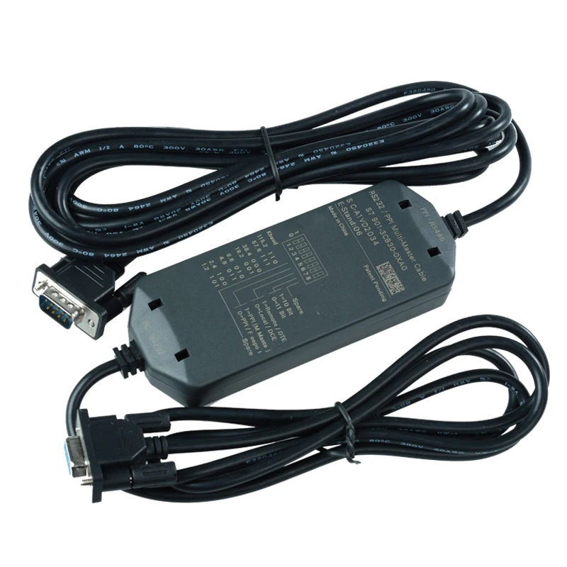 

S7-200 PLC Programming Cable PC-PPI+ Adapter For Siemens 6ES7901-3CB30-0XA0 Download Line 187.5kbps Support WIN7/XP
