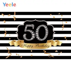 Yeele Happy 50th день рождения фотосессия фон Золотой алмаз женщина мужчина пользовательские виниловые фотографии фон для фотостудии