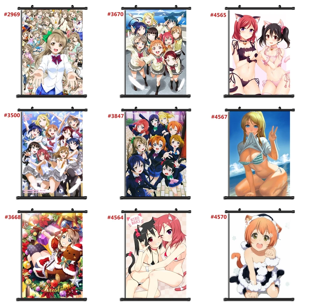 

Love Live! Anime manga wall Poster Scroll CD