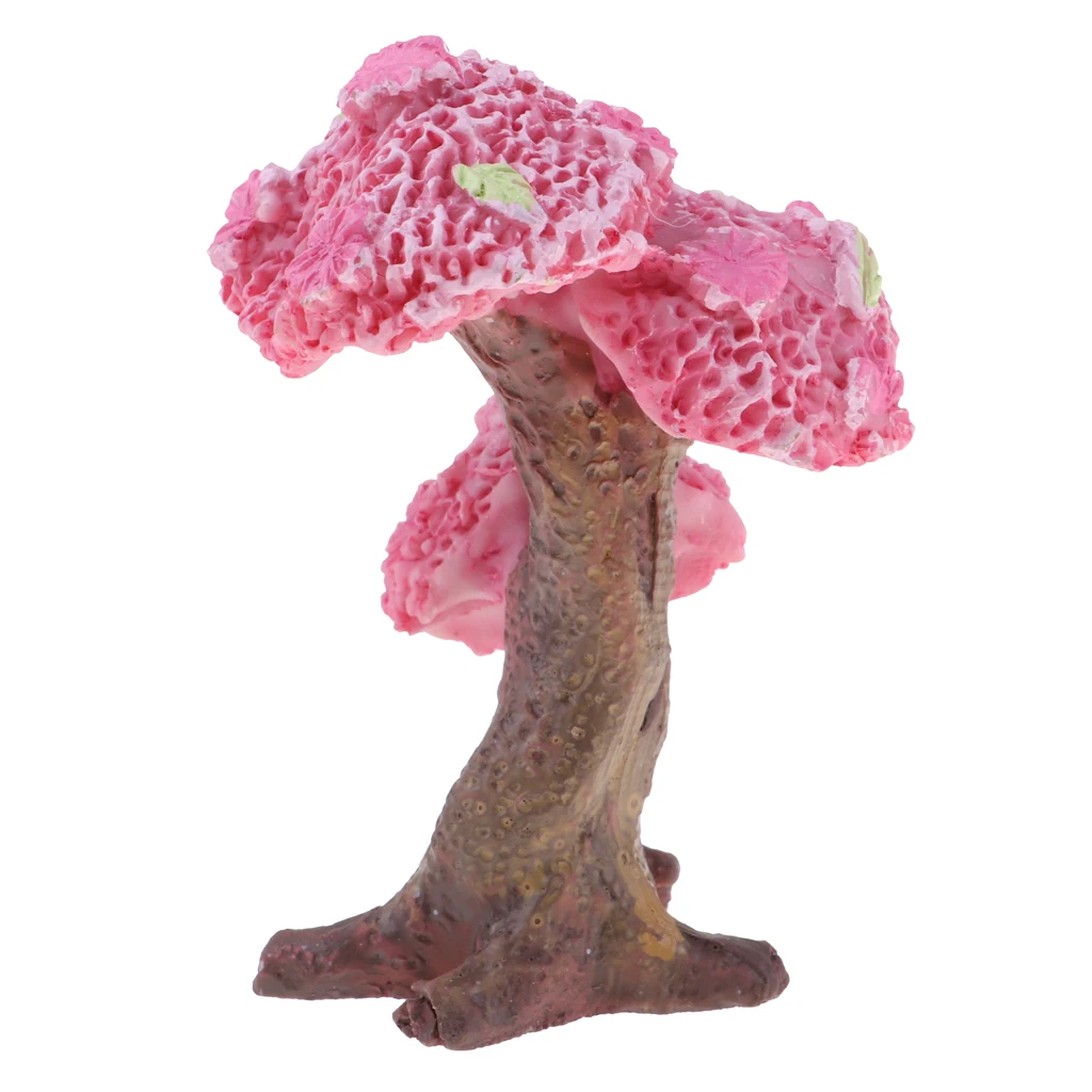 1/12 Scale Miniature Sakura Tree toy Dollhouse Fairy Garden Ornament Decor DIY Accs for kids dollhouse decoration