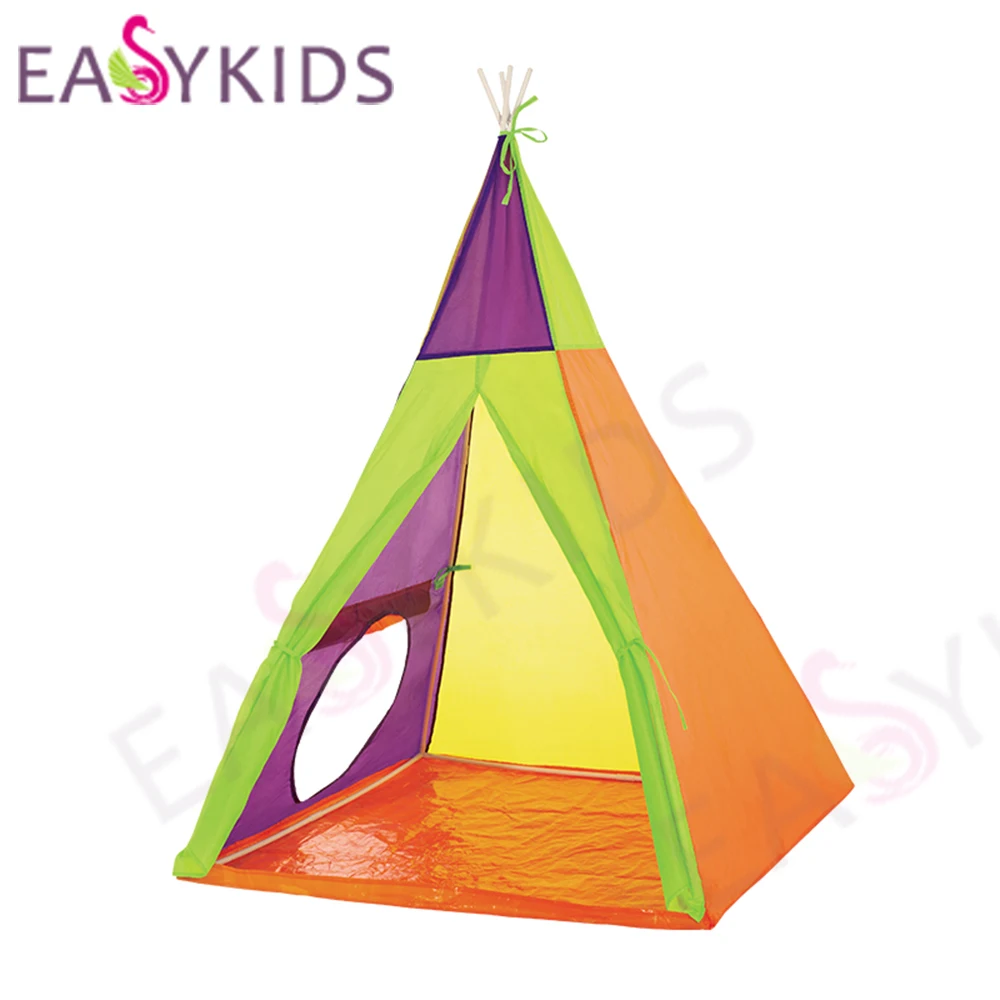 2 Style Hot Natural Indian Pattern Children Toy Tent Teepees Safety tipi Portable Playhouse for Kids Indoor Game Outdoor Tente Enfant (5)