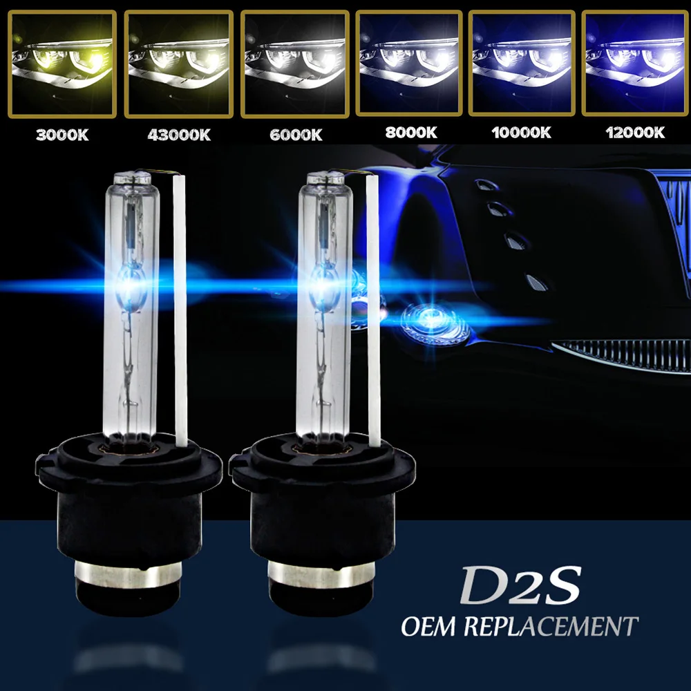 2 x D2S 35 Вт лампы фар HID 85122 66040 Сменные лампы для AUDI BMW MERCEDES