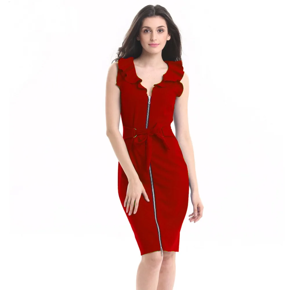 Business Dresses Red