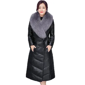 

Faux Fur Coat 2020 Winter Large Size Temperament Womens Imitation Fox Fur Jacket Coat Women Long Thick Warm Down Cotton Jackets